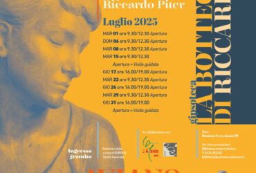 Dal 2 Luglio – LA BOTTEGA DI RICCARDO – Aperture e attività presso la Gipsoteca Piter
